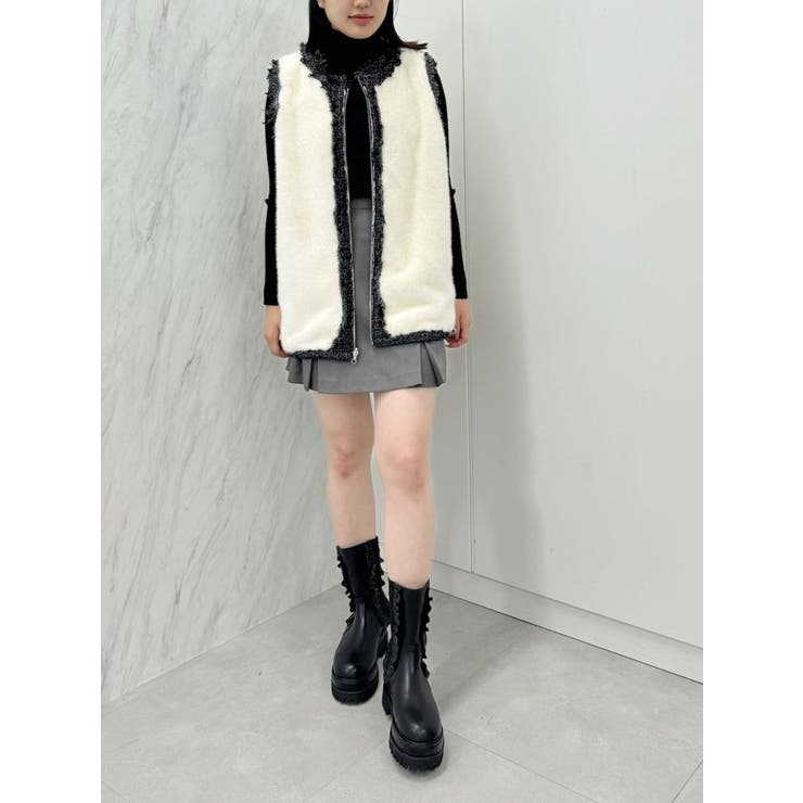 REVERSIBLE FUR VEST/リバーシブルファーベスト | CALNAMUR | 詳細画像27 