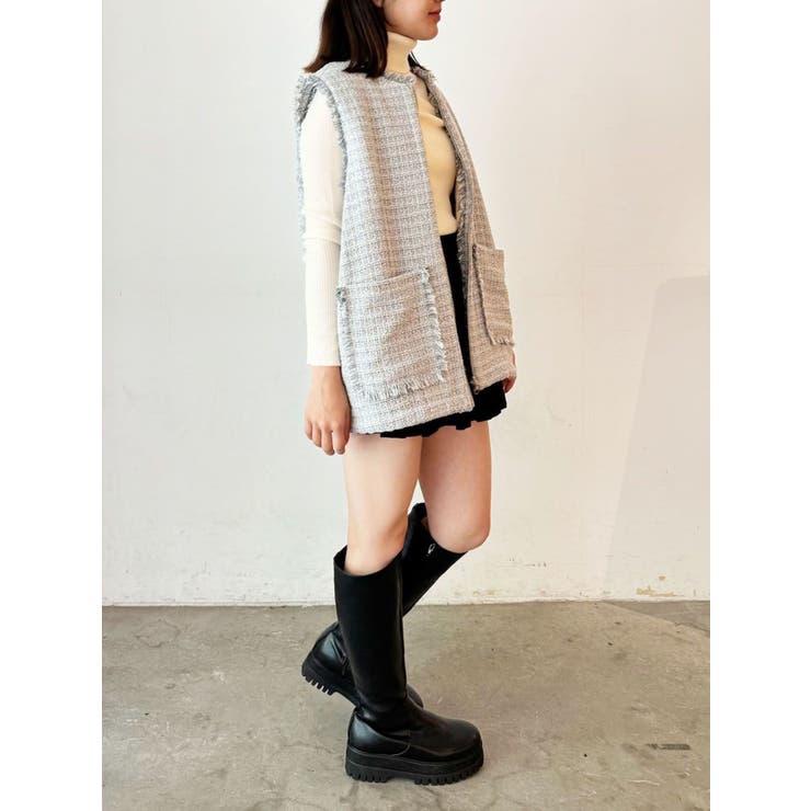 REVERSIBLE FUR VEST/リバーシブルファーベスト | CALNAMUR | 詳細画像30 