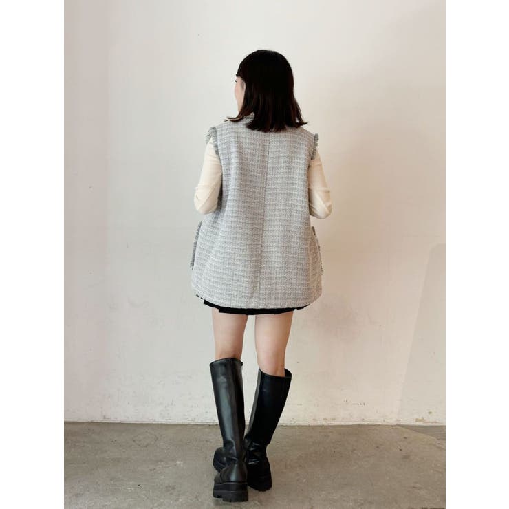 REVERSIBLE FUR VEST/リバーシブルファーベスト | CALNAMUR | 詳細画像35 