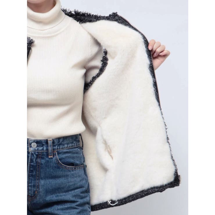 REVERSIBLE FUR VEST/リバーシブルファーベスト | CALNAMUR | 詳細画像49 
