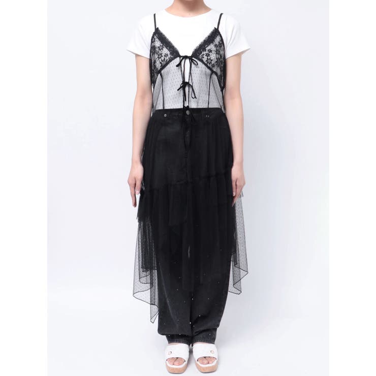 TULLE CAMISOLE DRESS/チュールキャミソールドレス | CALNAMUR | 詳細画像16 