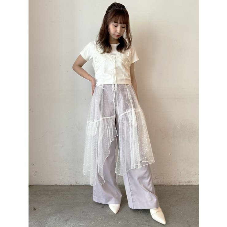 TULLE CAMISOLE DRESS/チュールキャミソールドレス | CALNAMUR | 詳細画像25 