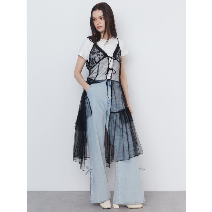 TULLE CAMISOLE DRESS/チュールキャミソールドレス | CALNAMUR | 詳細画像7 