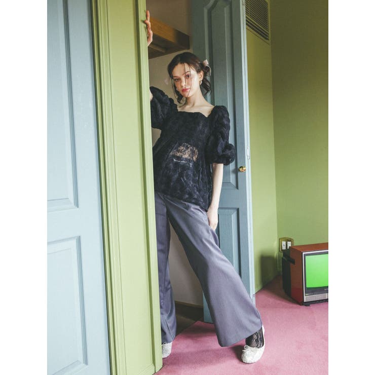 3D ROSE TULLE BL/3Dローズチュールブラウス | CALNAMUR | 詳細画像35 