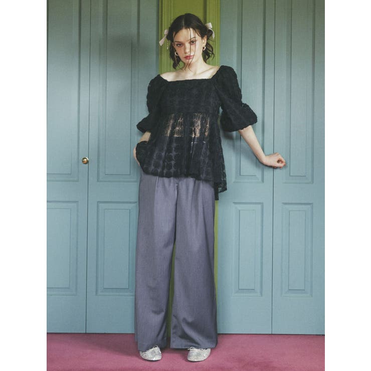 3D ROSE TULLE BL/3Dローズチュールブラウス | CALNAMUR | 詳細画像36 