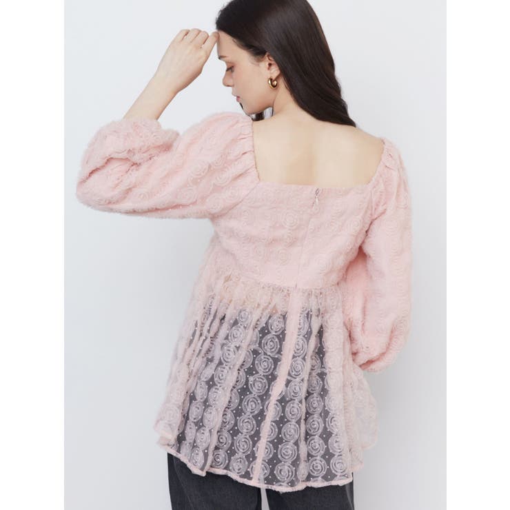 3D ROSE TULLE BL/3Dローズチュールブラウス | CALNAMUR | 詳細画像37 