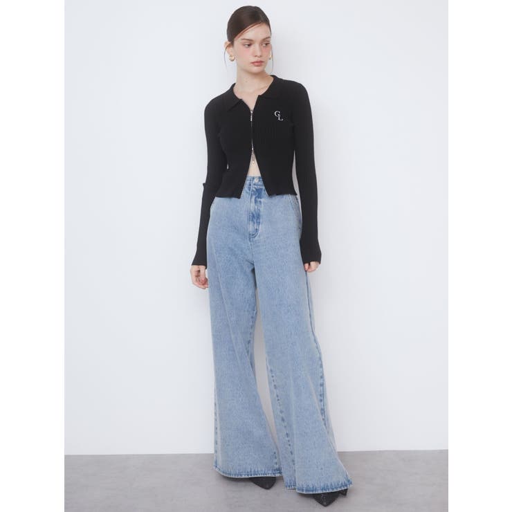 BACK RIBBON DENIM PT/バックリボンデニムパンツ[品番：MKSW0058935