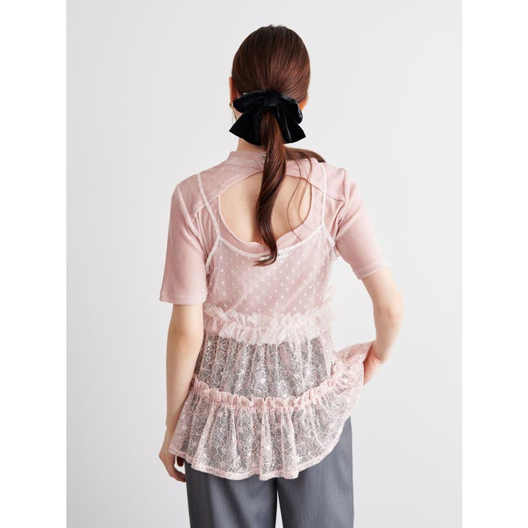 TULLE FLOCKING EMB | CALNAMUR | 詳細画像10 