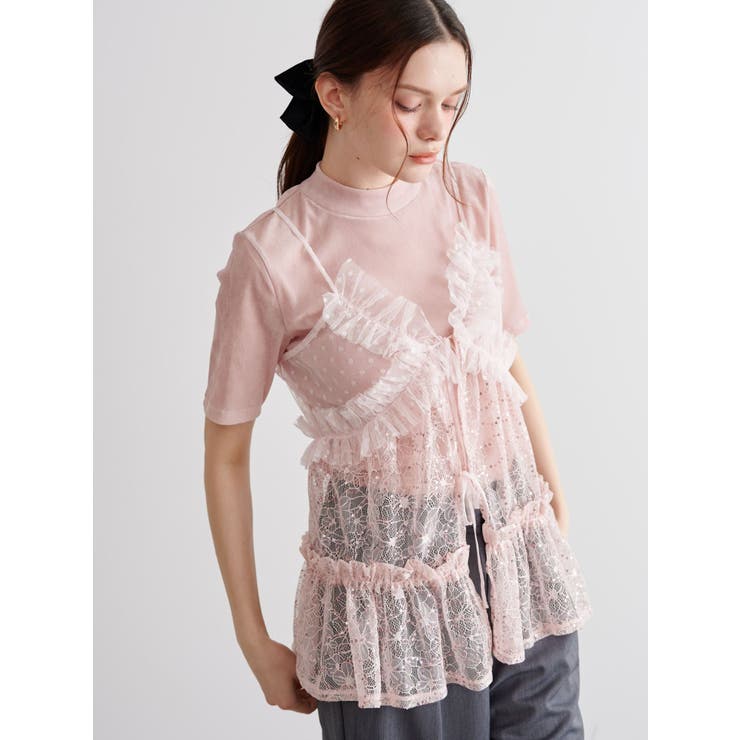 TULLE FLOCKING EMB | CALNAMUR | 詳細画像16 