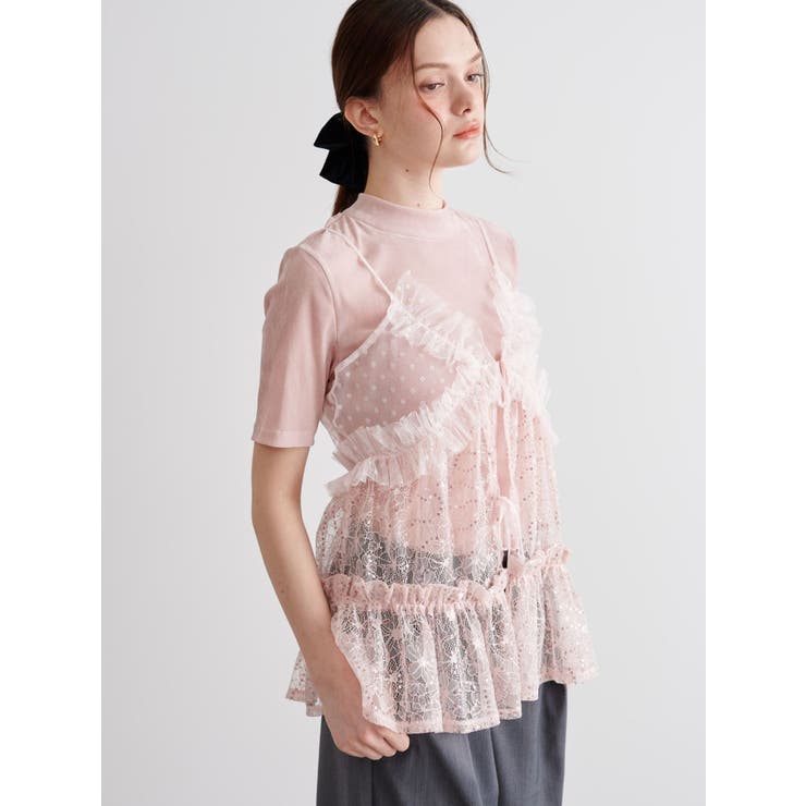 TULLE FLOCKING EMB | CALNAMUR | 詳細画像17 