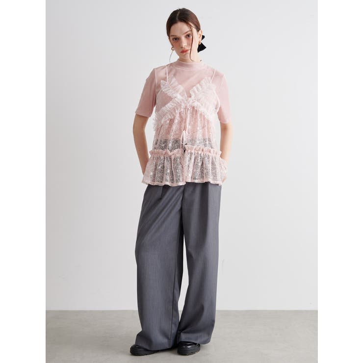 TULLE FLOCKING EMB | CALNAMUR | 詳細画像19 