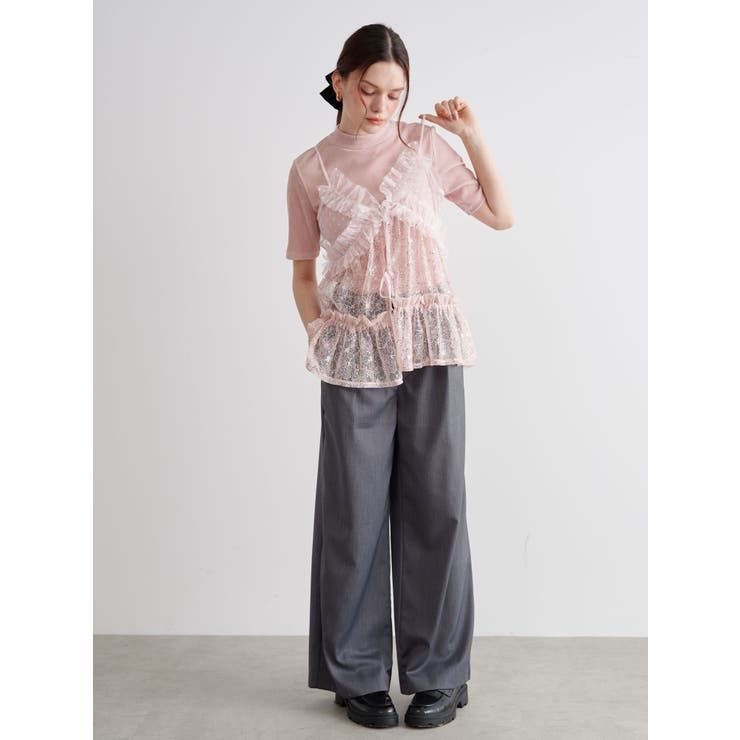 TULLE FLOCKING EMB | CALNAMUR | 詳細画像20 