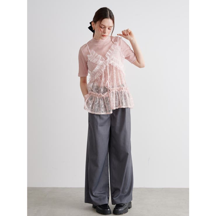 TULLE FLOCKING EMB | CALNAMUR | 詳細画像22 