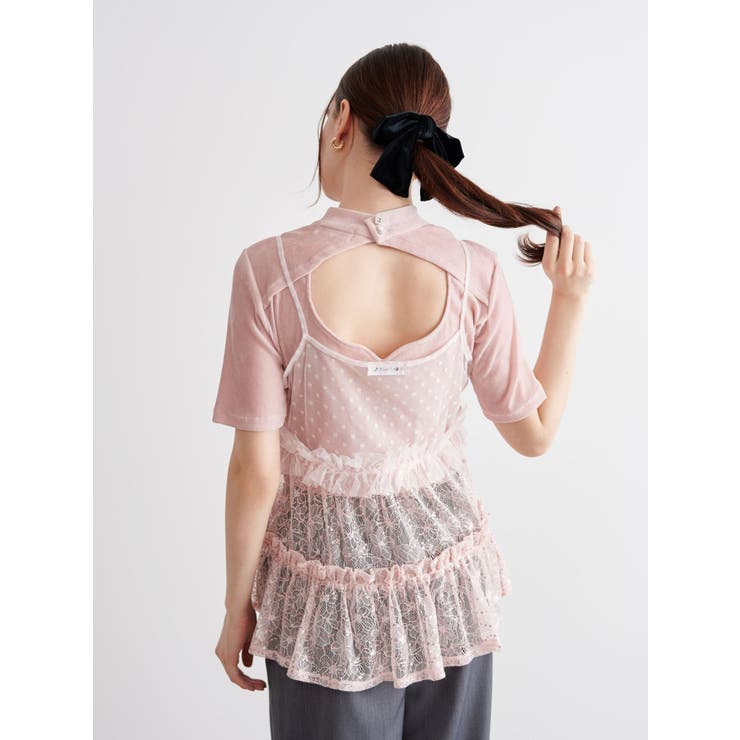 TULLE FLOCKING EMB | CALNAMUR | 詳細画像9 