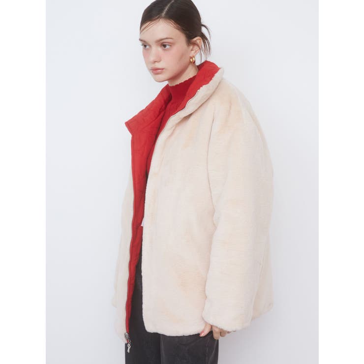 2WAY RIBBON＆FAUX FUR[品番：MKSW0060559]｜CALNAMUR（カルナムール