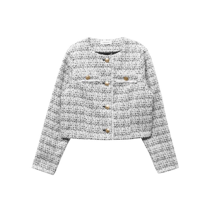 TWEED NO COLLAR JK/ツイードノーカラージャケット[品番
