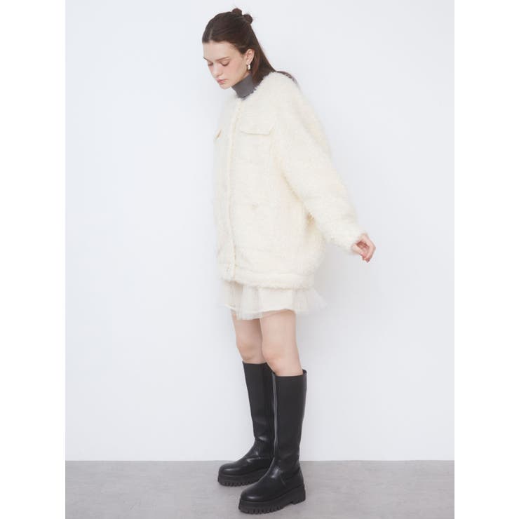 CURLY FAKE FUR BLOUSON/カーリーフェイクファーブルゾン[品番