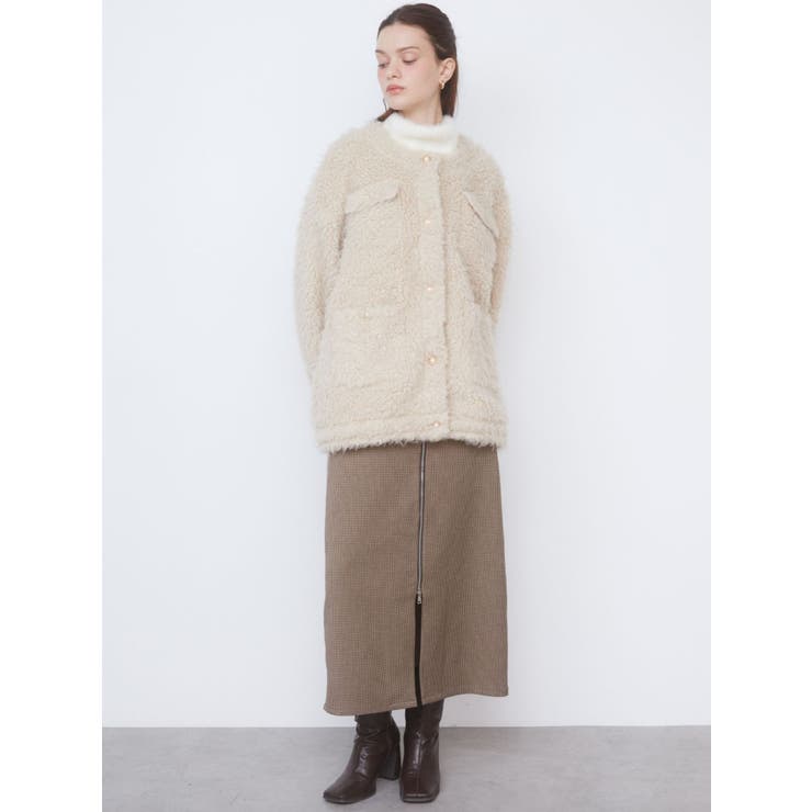 CURLY FAKE FUR BLOUSON/カーリーフェイクファーブルゾン[品番