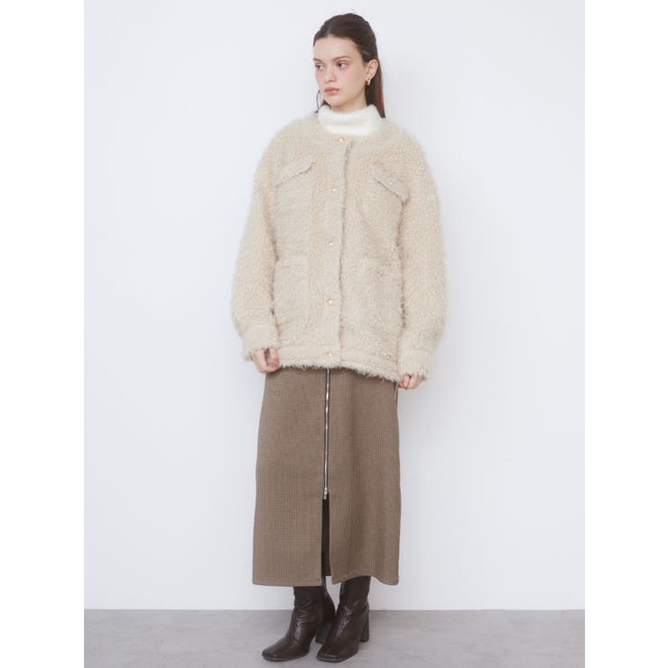 CURLY FAKE FUR BLOUSON/カーリーフェイクファーブルゾン[品番