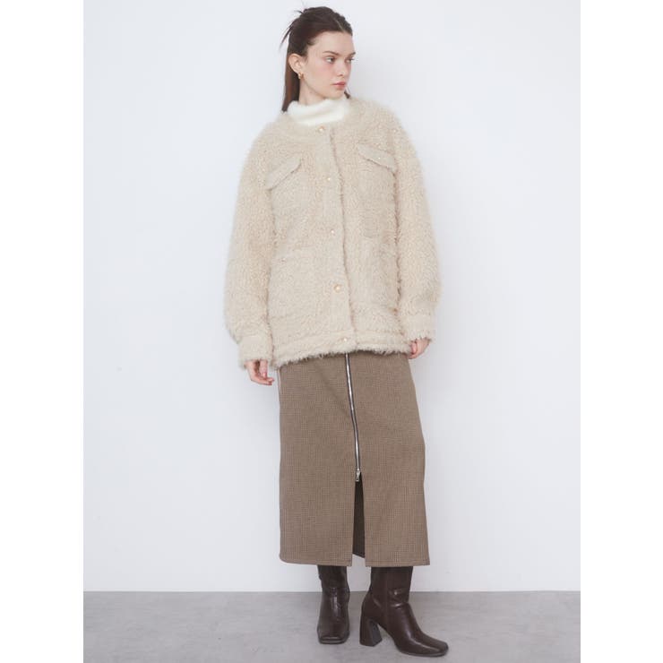 CURLY FAKE FUR BLOUSON/カーリーフェイクファーブルゾン[品番