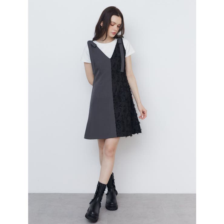 RIBBON 2WAY JUMPER OP/リボンWAYジャンパーワンピース | CALNAMUR | 詳細画像5 