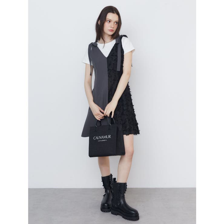 RIBBON 2WAY JUMPER OP/リボンWAYジャンパーワンピース | CALNAMUR | 詳細画像7 