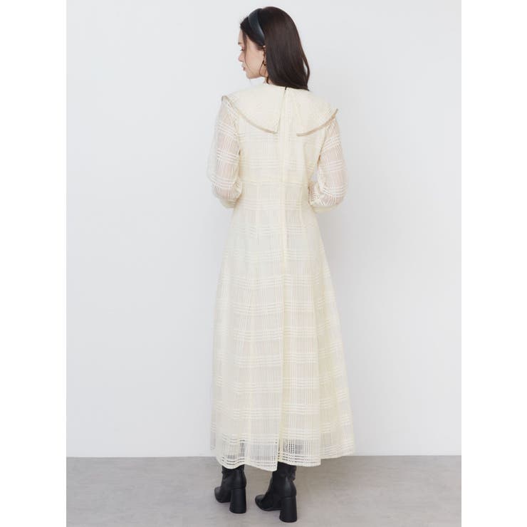 RIBBON COLLAR LACE OP/リボンカラーレースワンピース | CALNAMUR | 詳細画像10 