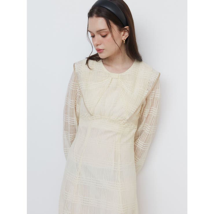 RIBBON COLLAR LACE OP/リボンカラーレースワンピース | CALNAMUR | 詳細画像11 