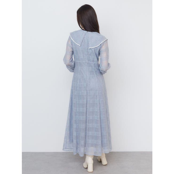 RIBBON COLLAR LACE OP/リボンカラーレースワンピース | CALNAMUR | 詳細画像4 