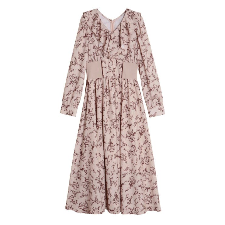 ピンク | FRILL FLOWER DRESS/フリルフラワードレス | CALNAMUR