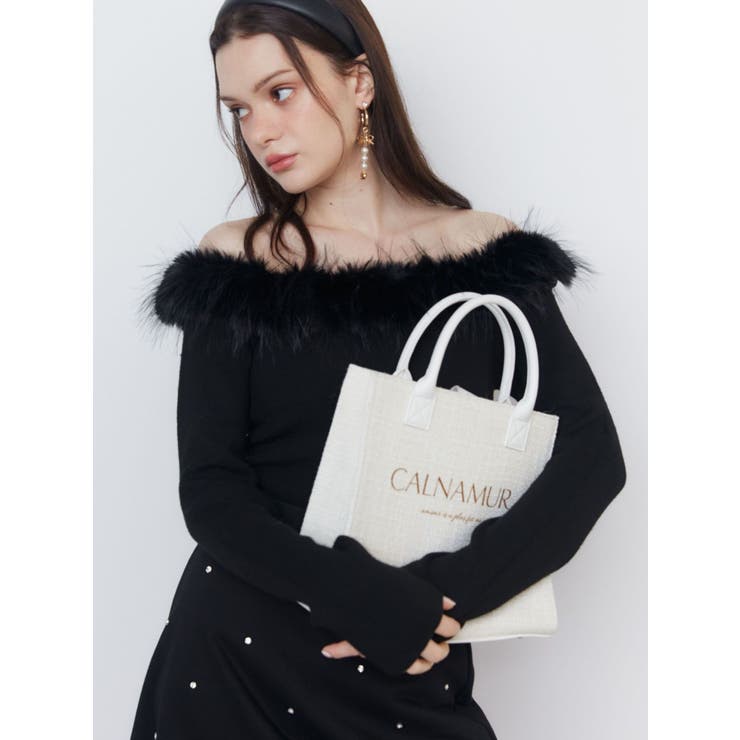 TWEED LOGO BAG/ツイードロゴバッグ | CALNAMUR | 詳細画像13 