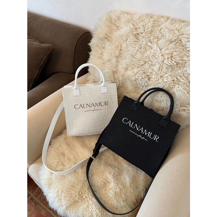 TWEED LOGO BAG/ツイードロゴバッグ | CALNAMUR | 詳細画像2 