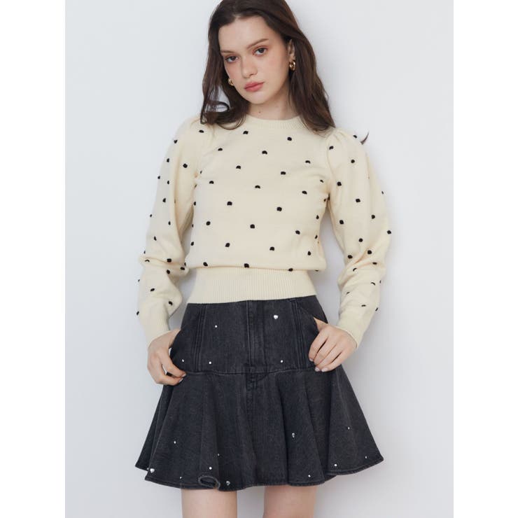 PUKU DOT KNIT PO/プクドットニットプルオーバー[品番