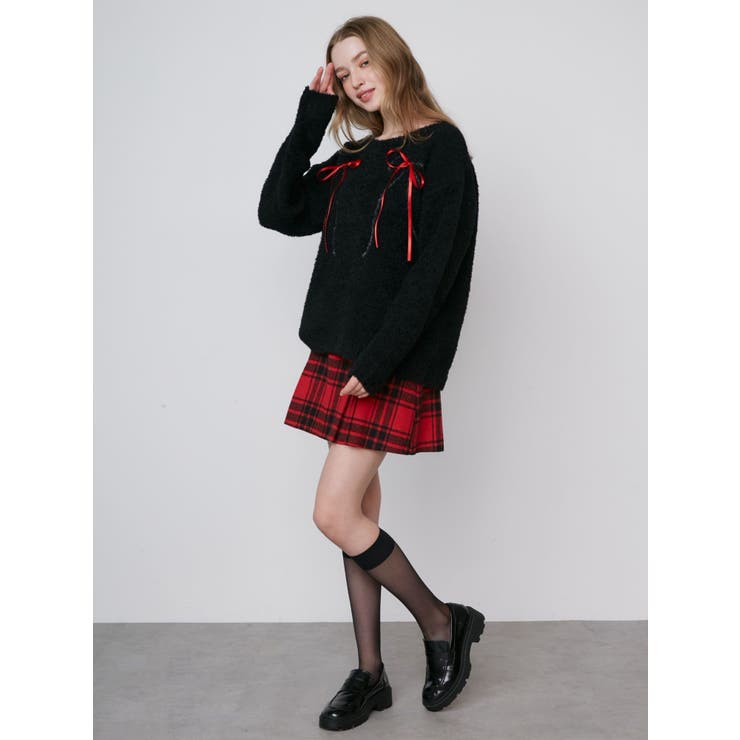 新品未使用タグ付】 ORGUE／gold button knit 【Sax】 orgue ゴールド