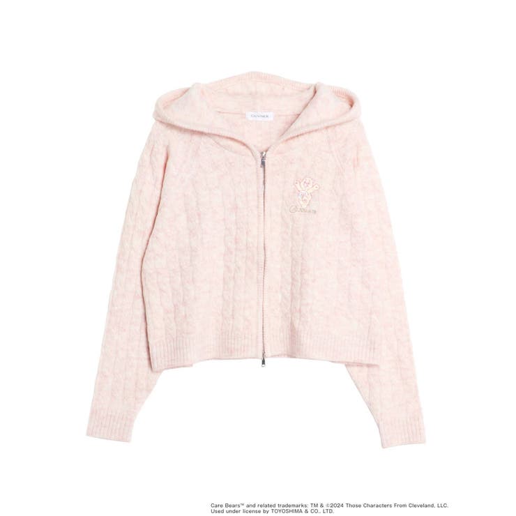 Care Bearsコラボ】CABLE ZIP HOODIE KNIT[品番：MKSW0060727