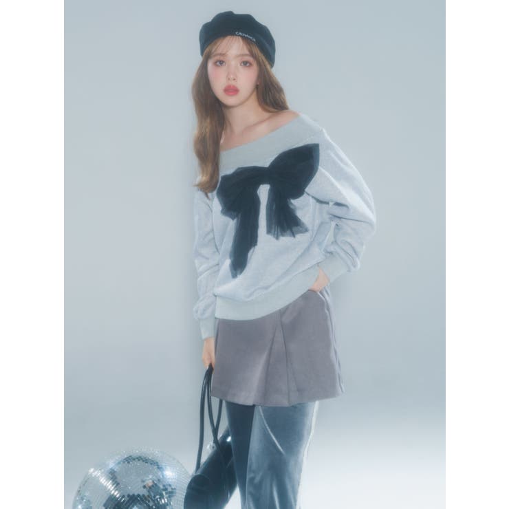 2WAY RIBBON SWEAT/2WAYリボンスウェット[品番：MKSW0060337