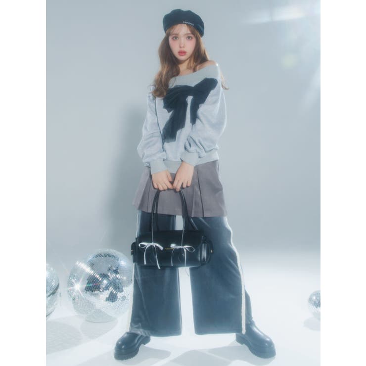2WAY RIBBON SWEAT/2WAYリボンスウェット[品番：MKSW0060337
