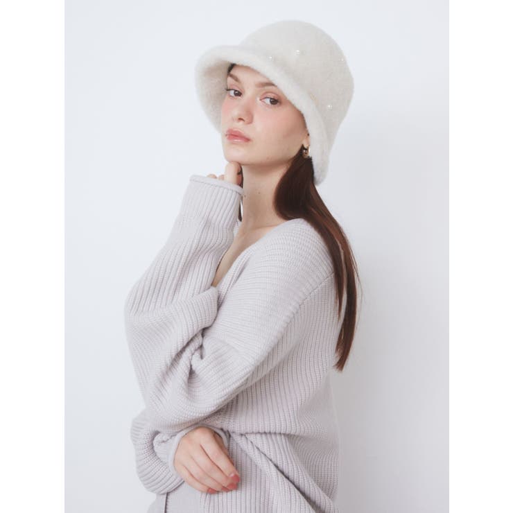 LACE×KNIT LONG CD/レース×ニットロングカーディガン | CALNAMUR | 詳細画像11 