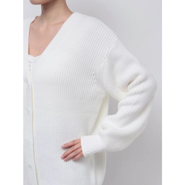 LACE×KNIT LONG CD/レース×ニットロングカーディガン | CALNAMUR | 詳細画像37 