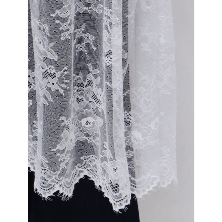 LACE×KNIT LONG CD/レース×ニットロングカーディガン | CALNAMUR | 詳細画像38 