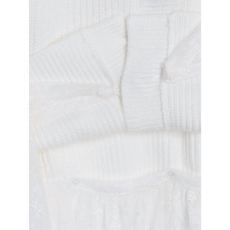 LACE×KNIT LONG CD/レース×ニットロングカーディガン | CALNAMUR | 詳細画像40 