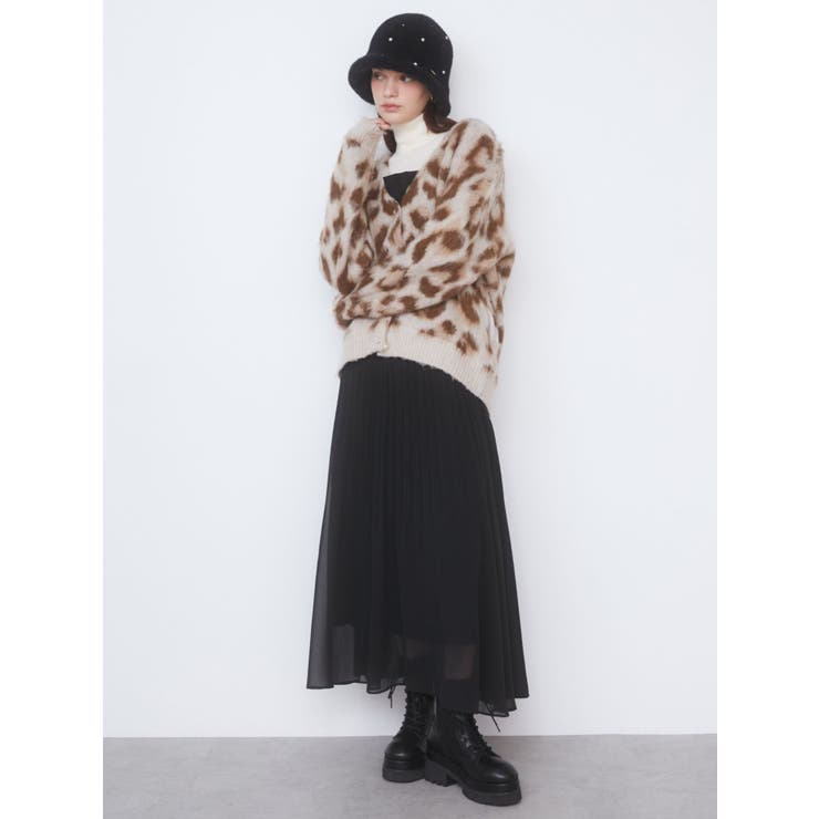 LEOPARD HAIRY CD/レオパードヘアリーカーディガン[品番