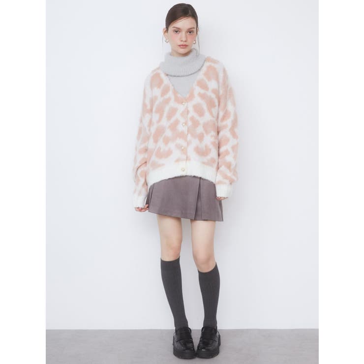 LEOPARD HAIRY CD/レオパードヘアリーカーディガン[品番