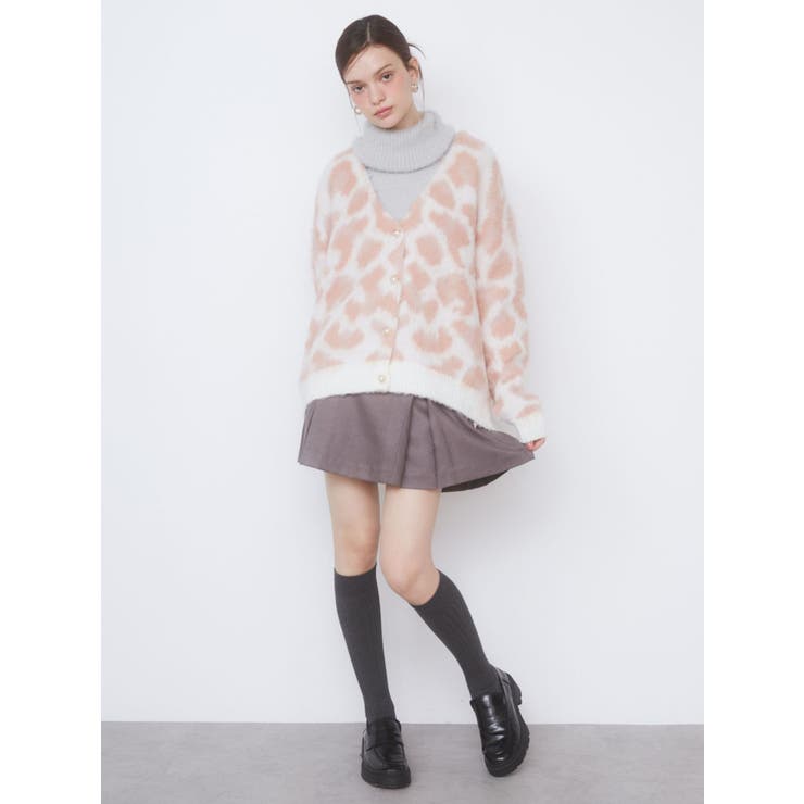 CALNAMUR（カルナムール）の「レオパードヘアリーカーディガン
