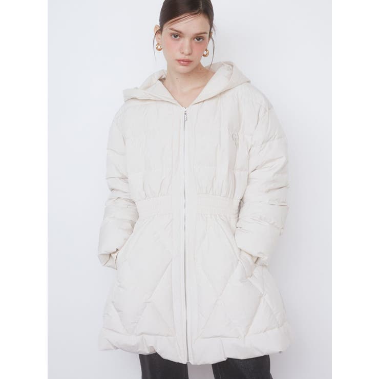 アイボリー | MIDI LENGTH DOWN COAT/ミディレングスダウンコート | CALNAMUR
