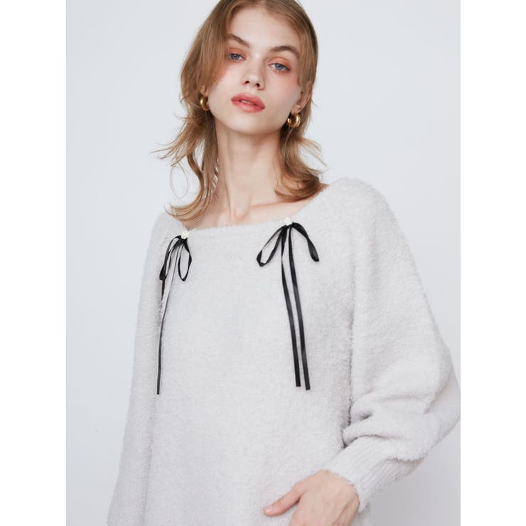 CURLY YARN MINI OP/カーリーヤーンミニワンピース | CALNAMUR | 詳細画像10 