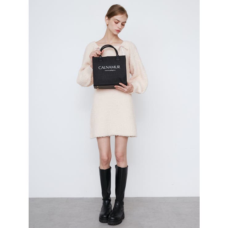 CURLY YARN MINI OP/カーリーヤーンミニワンピース | CALNAMUR | 詳細画像17 