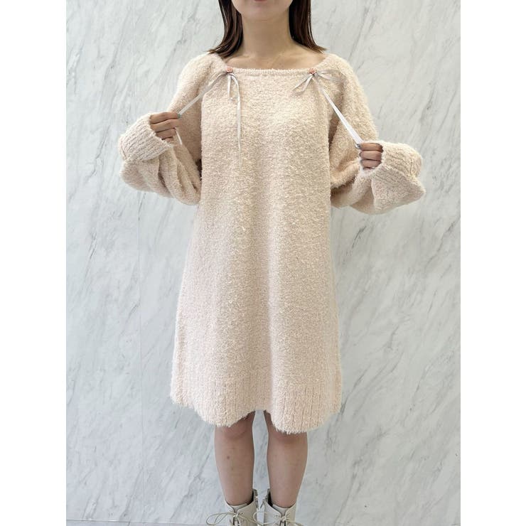 CURLY YARN MINI OP/カーリーヤーンミニワンピース | CALNAMUR | 詳細画像28 