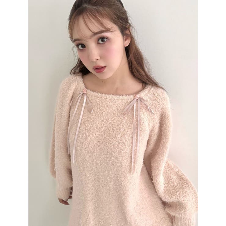 CURLY YARN MINI OP/カーリーヤーンミニワンピース | CALNAMUR | 詳細画像3 