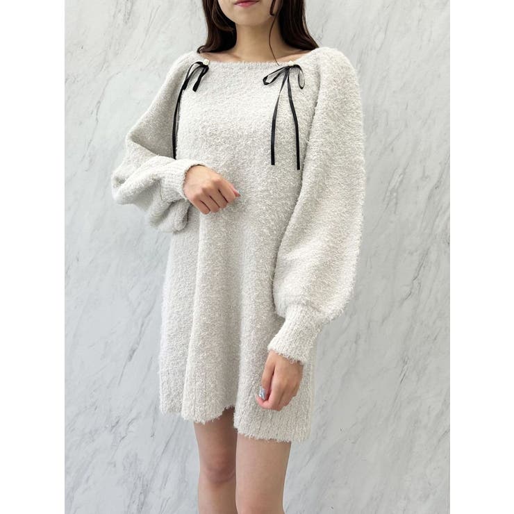 CURLY YARN MINI OP/カーリーヤーンミニワンピース | CALNAMUR | 詳細画像35 